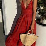 Chic New Backless Lace-up Dress