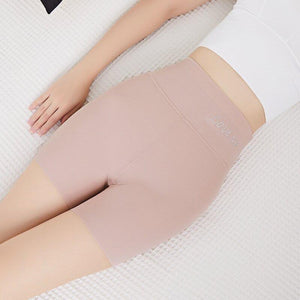Solid color high waist seamless bottoming shorts