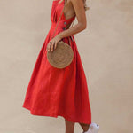 Backless Lace Up Summer Dress