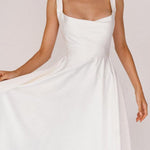 Fashionable sleeveless A-line dress