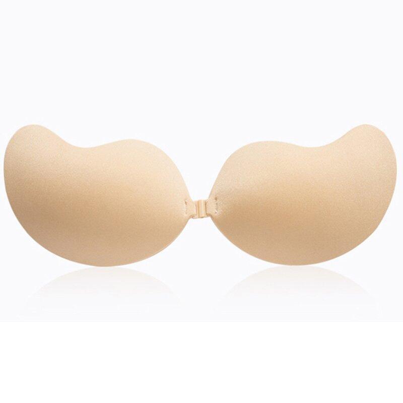 Mango-shaped pull-up and breathable silicone invisible bra