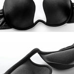 U-shaped bra gathers sexy seamless backless wedding dress underwear