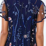 Floral Casual Round Neckline Short Sleeve Blouse