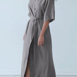 French Style Casual Lace-UP Maxi Dress